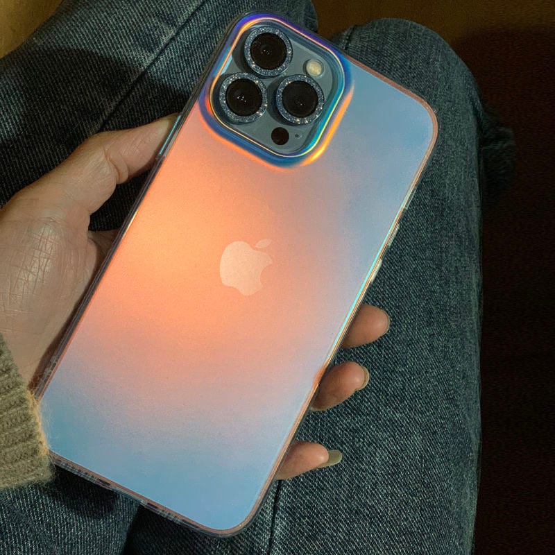 Luxury Rainbow Laser Aurora TPU Protective iPhone Case