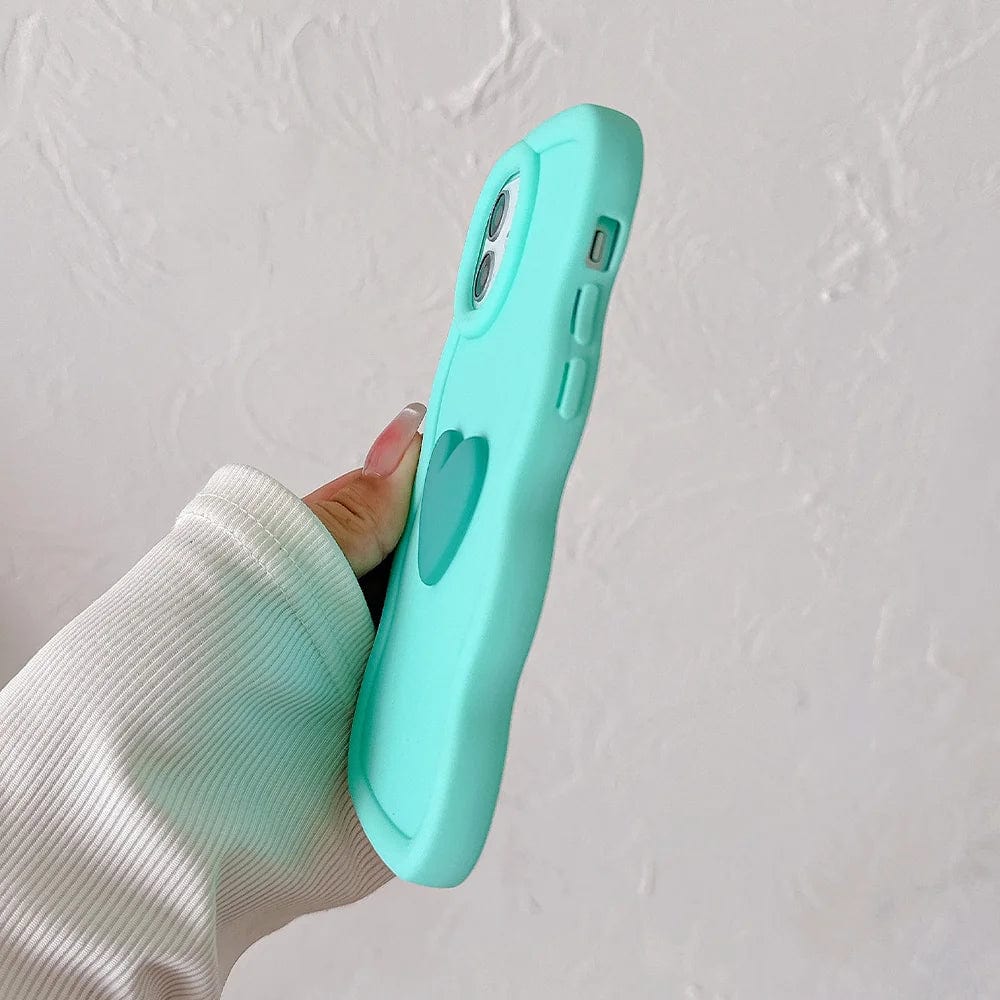 3D Love Heart Wave iPhone Case Vogueen