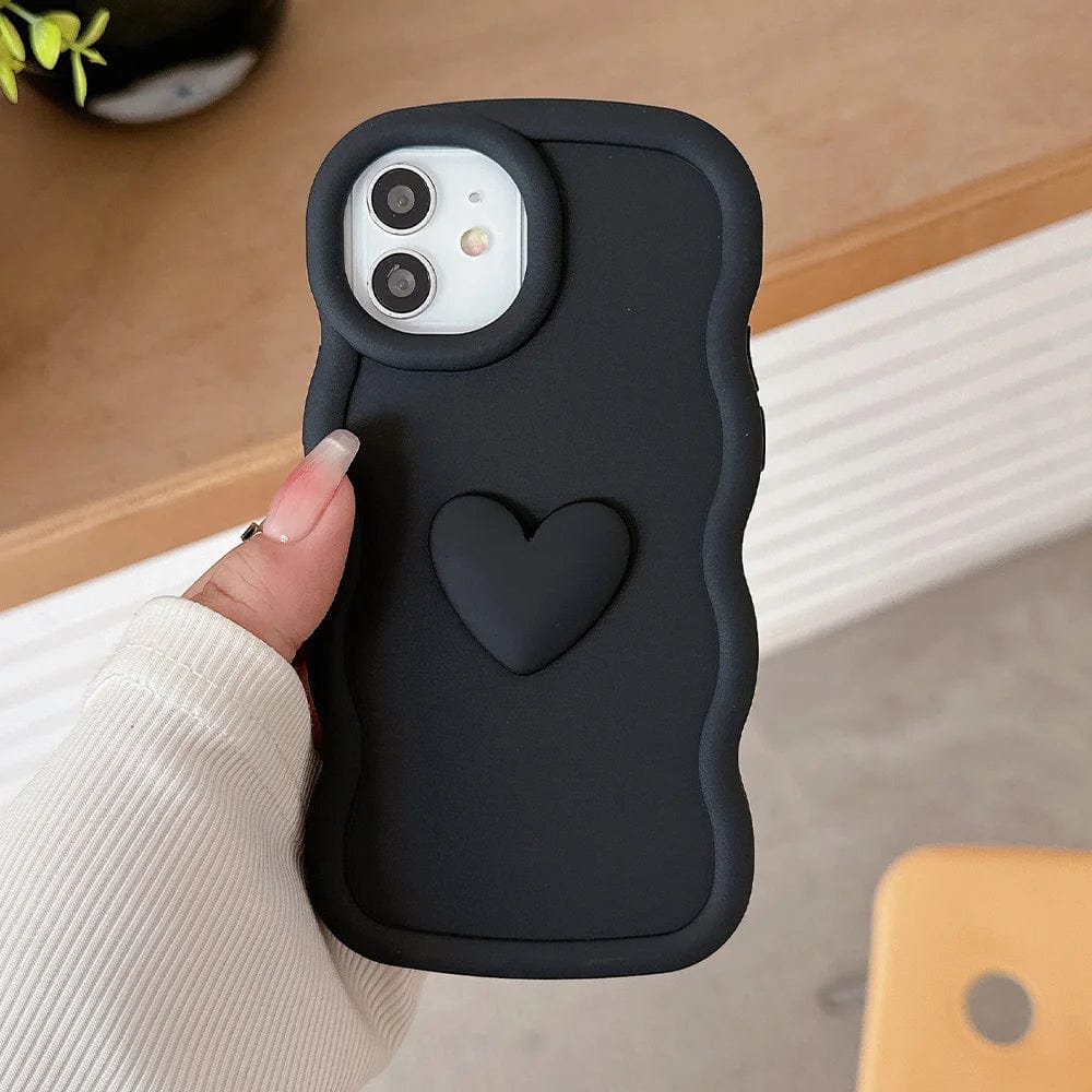 3D Love Heart Wave iPhone Case Vogueen