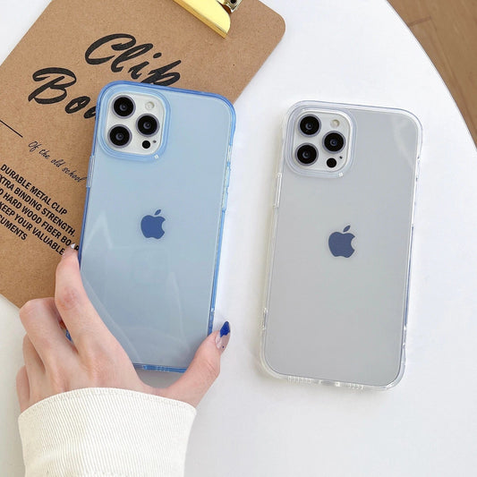 Clear Candy Color Full Body Protective iPhone Case