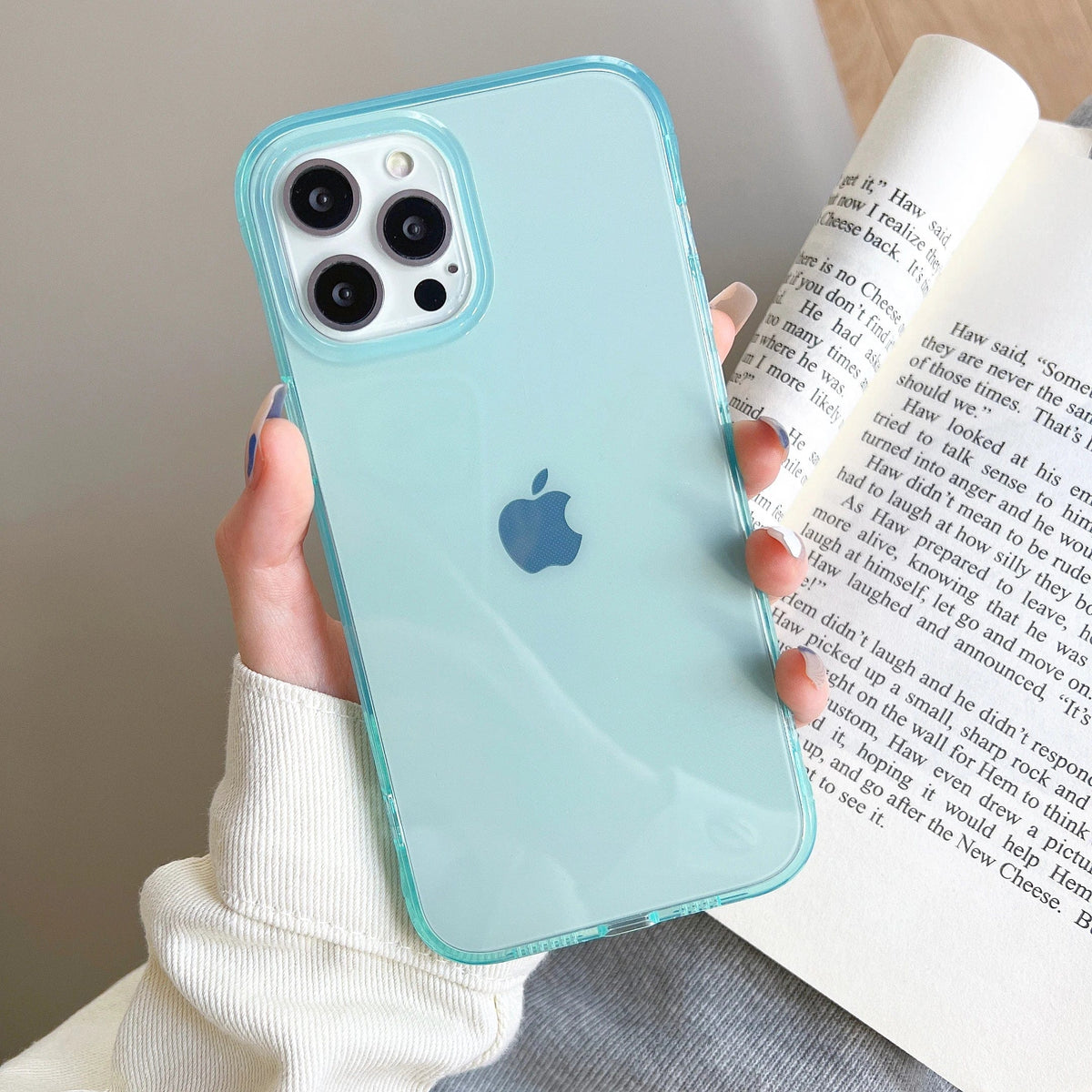 Clear Candy Color Full Body Protective iPhone Case