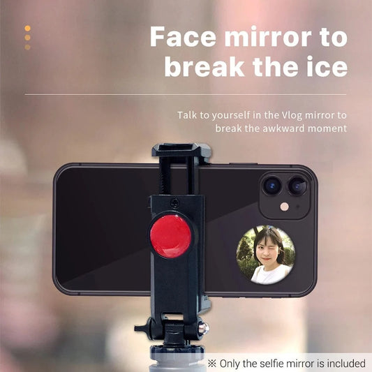 Compact Round Mirror Smartphone Selfies Vlogging Compact Round Mirror Vogueen