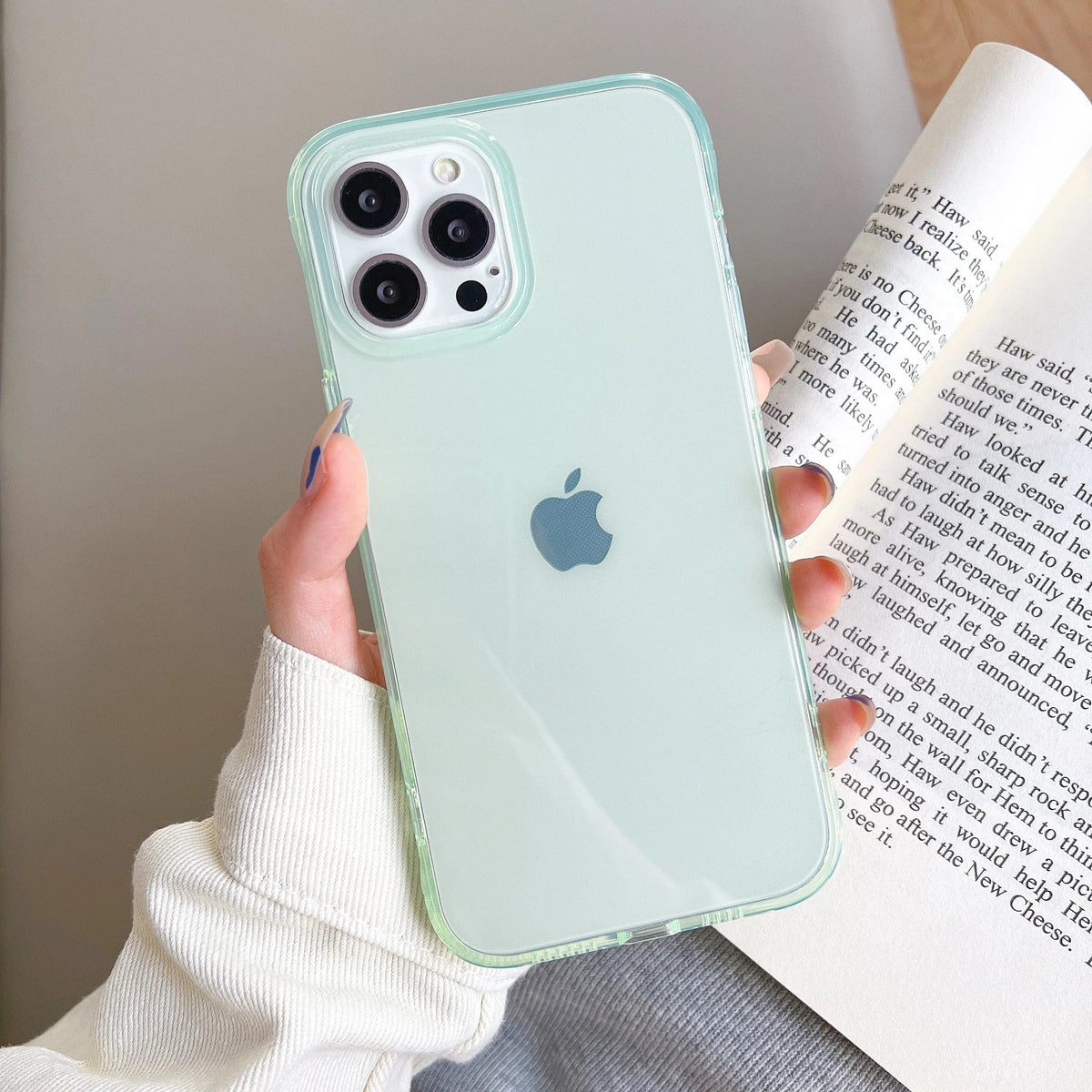Clear Candy Color Full Body Protective iPhone Case