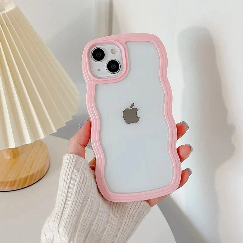 Soft Wavy Lines iPhone Case