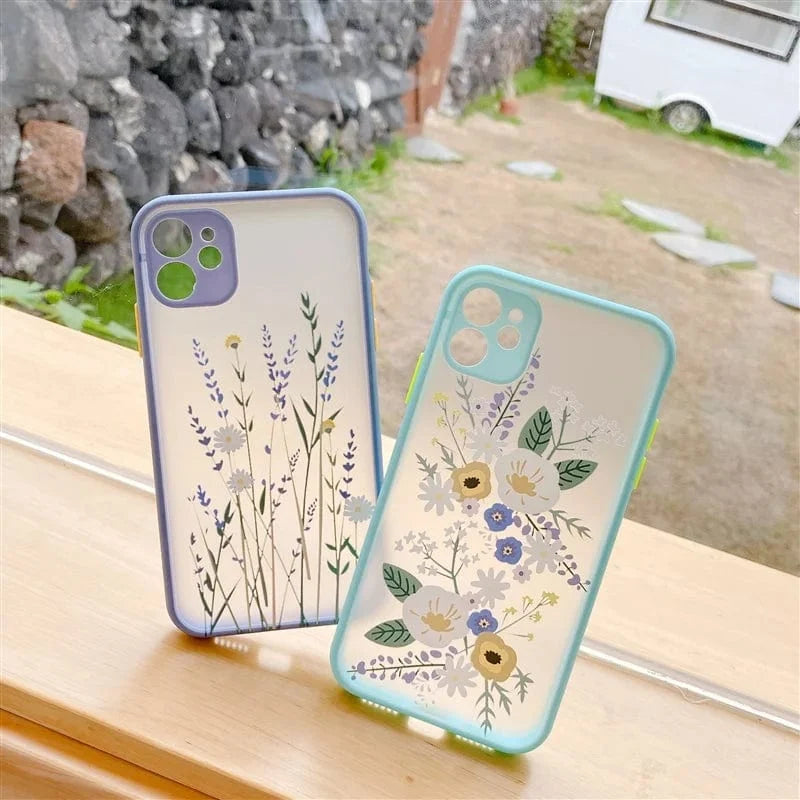 Fashion Cute Flower Full Body Protective iPhone Case