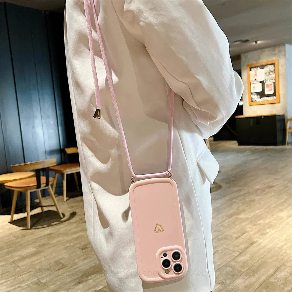 HeartLink Crossbody iPhone Case Vogueen