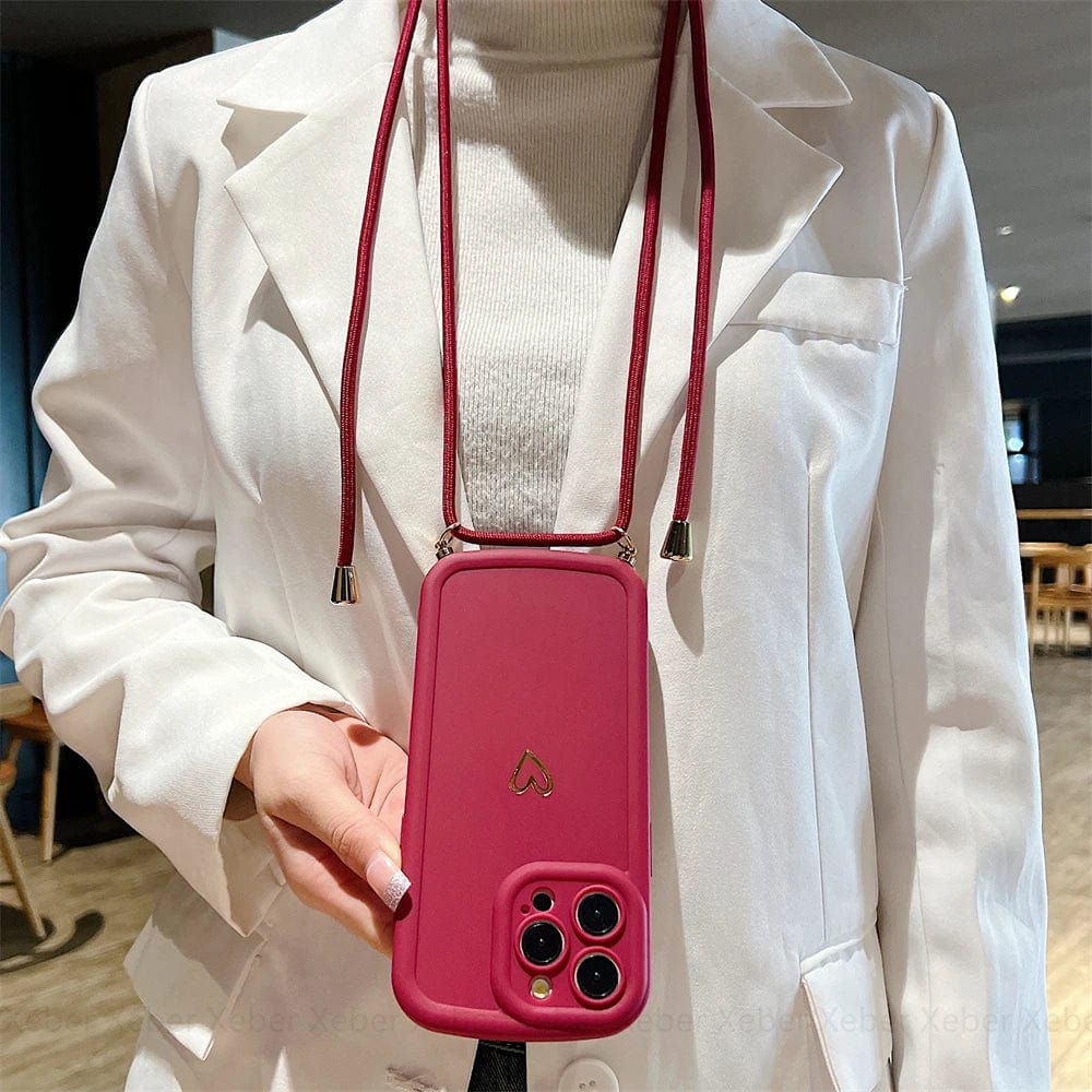 HeartLink Crossbody iPhone Case Vogueen