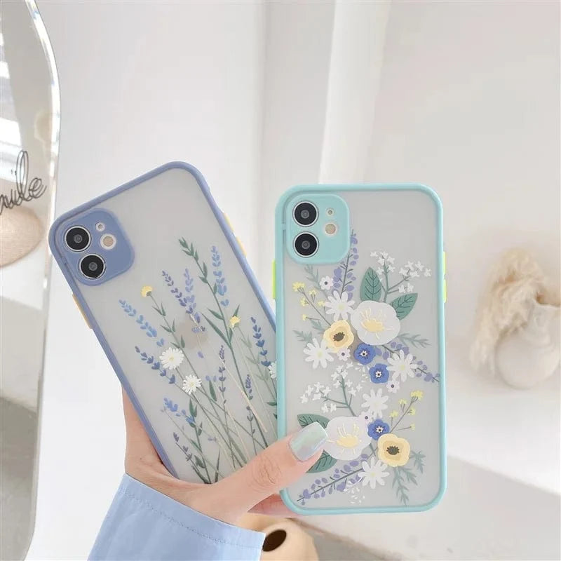 Fashion Cute Flower Full Body Protective iPhone Case