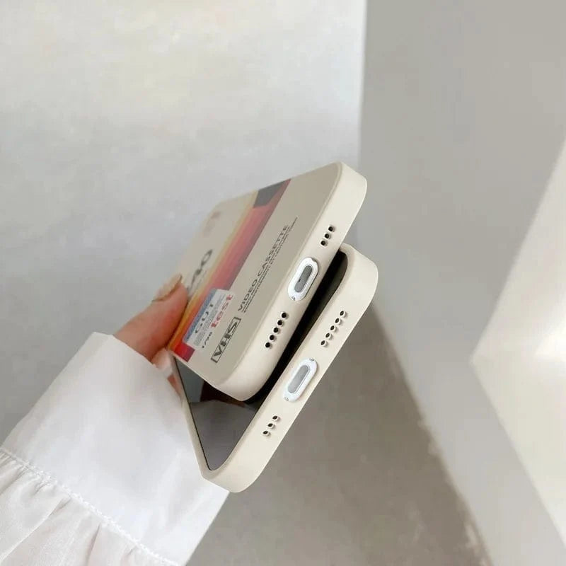 Retro Vibes VHS Label iPhone Case Vogueen