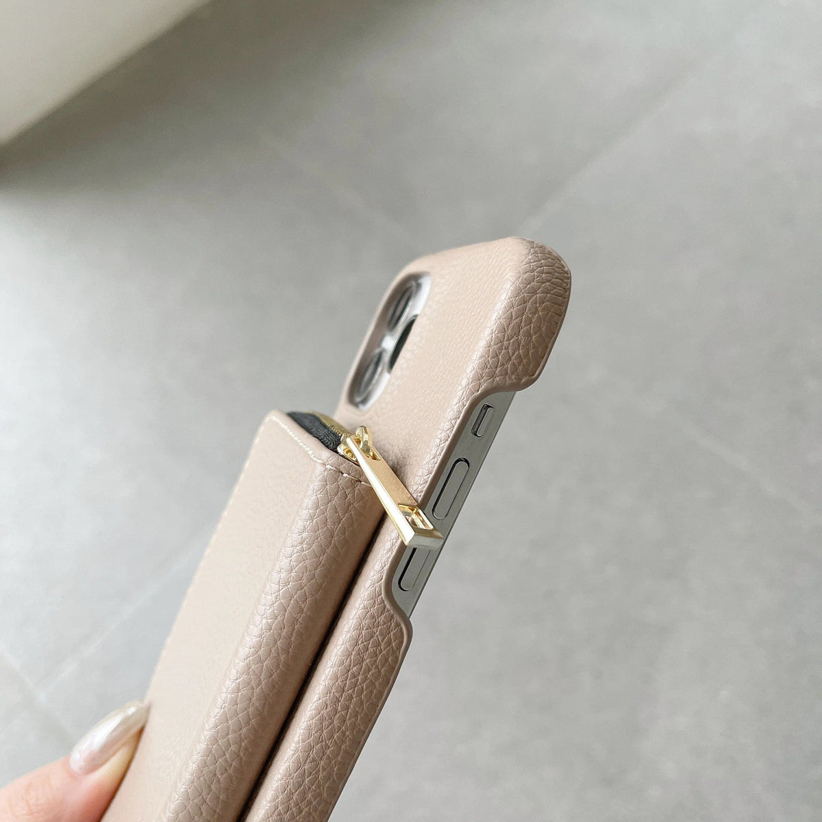 Luxury Leather Crossbody Wallet iPhone Case Vogueen