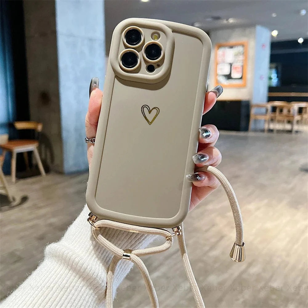 HeartLink Crossbody iPhone Case Vogueen