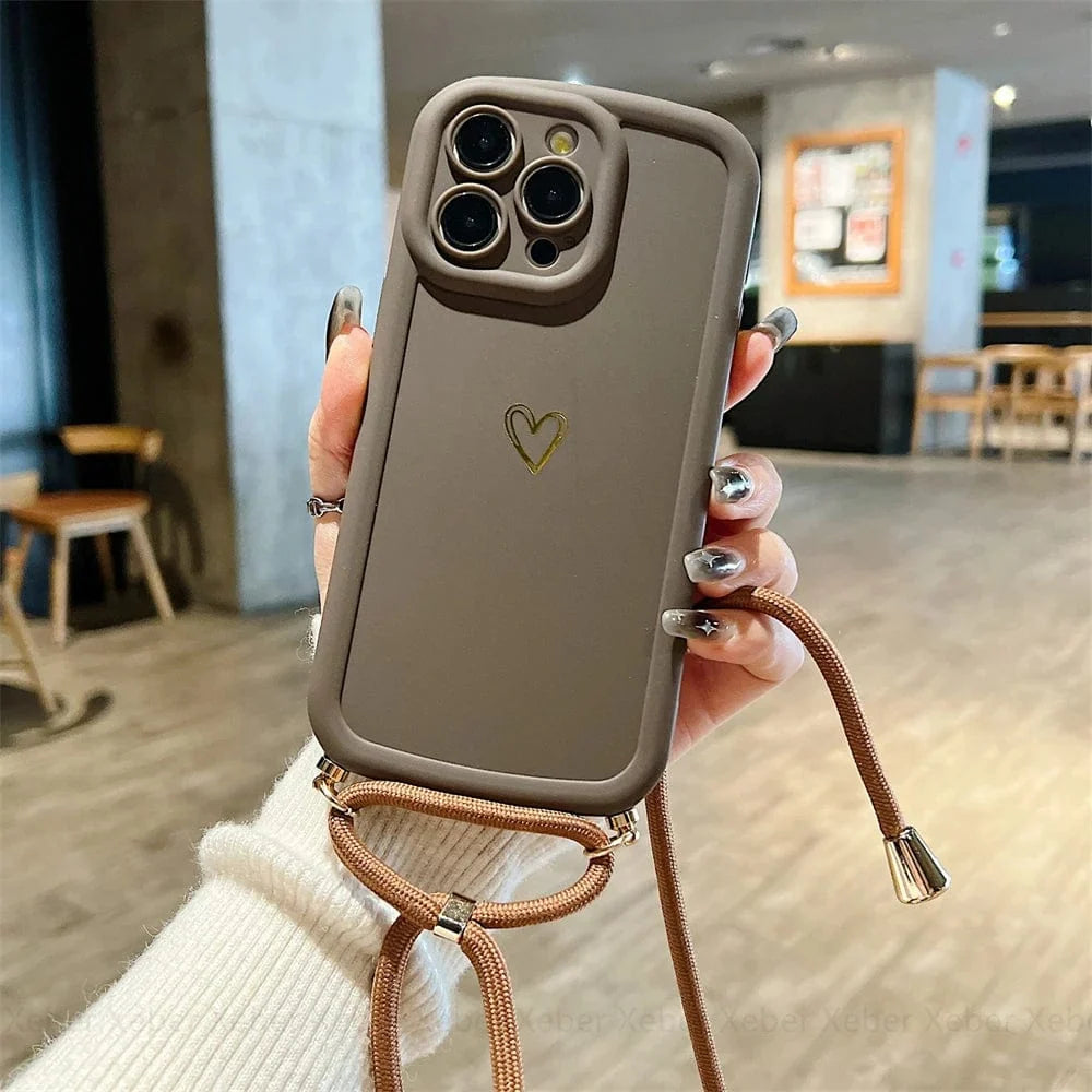 HeartLink Crossbody iPhone Case Vogueen