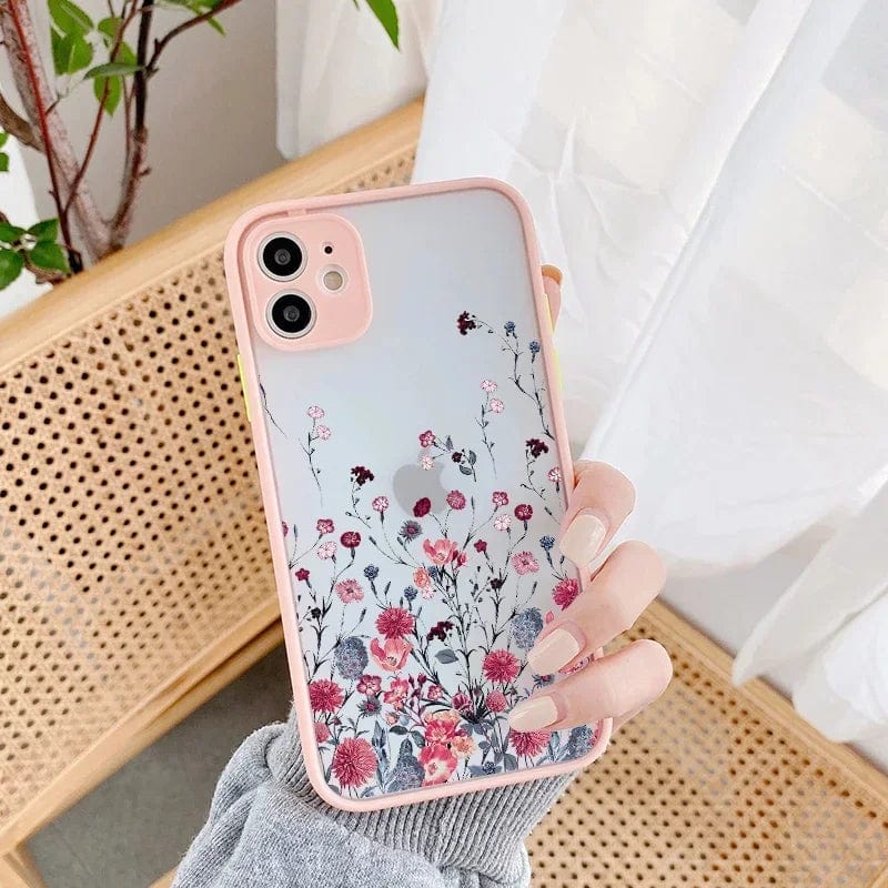 Fashion Cute Flower Full Body Protective iPhone Case