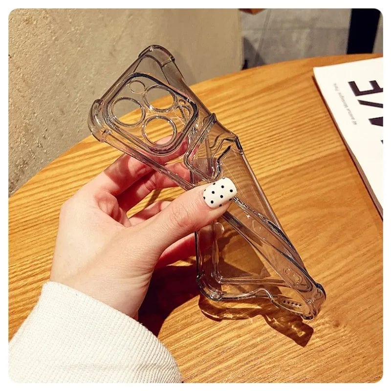 Transparent Card Slot iPhone Case Vogueen