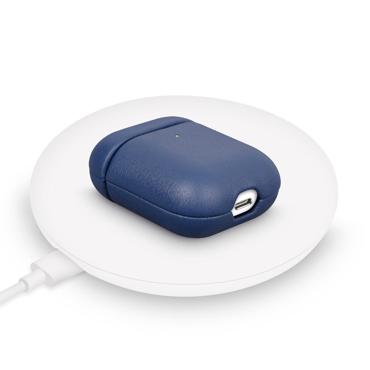 Premium Leather AirPods Case with Carabiner