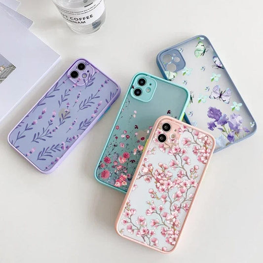 Fashion Cute Flower Full Body Protective iPhone Case
