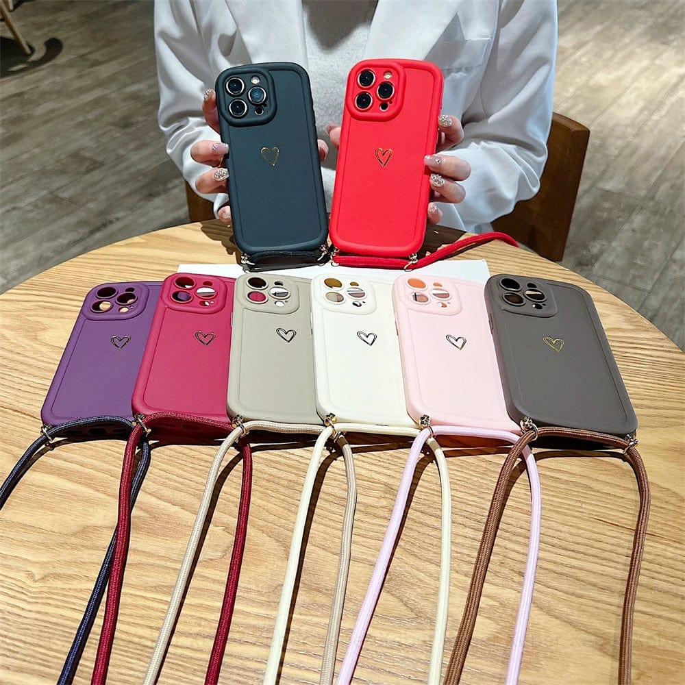 HeartLink Crossbody iPhone Case Vogueen