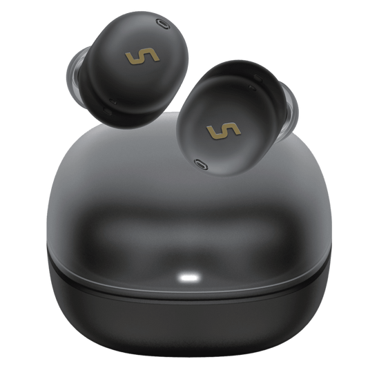 Sway Comfort Fit Ultra Portable True Wireless Headphones With Power Go Charging Case Wireless True Wireless Earbuds - Black