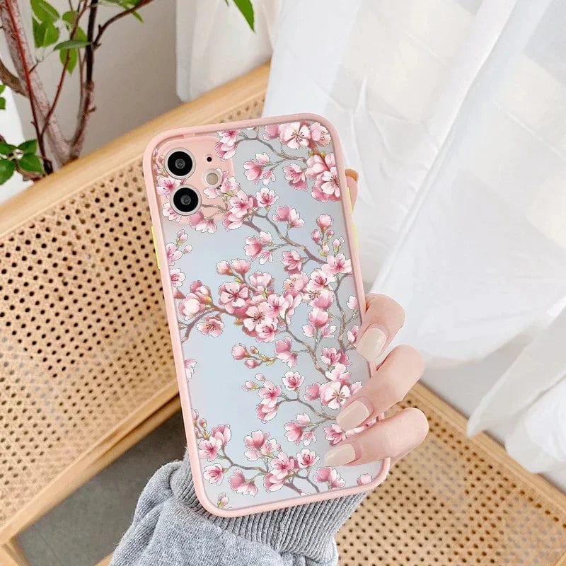 Fashion Cute Flower Full Body Protective iPhone Case