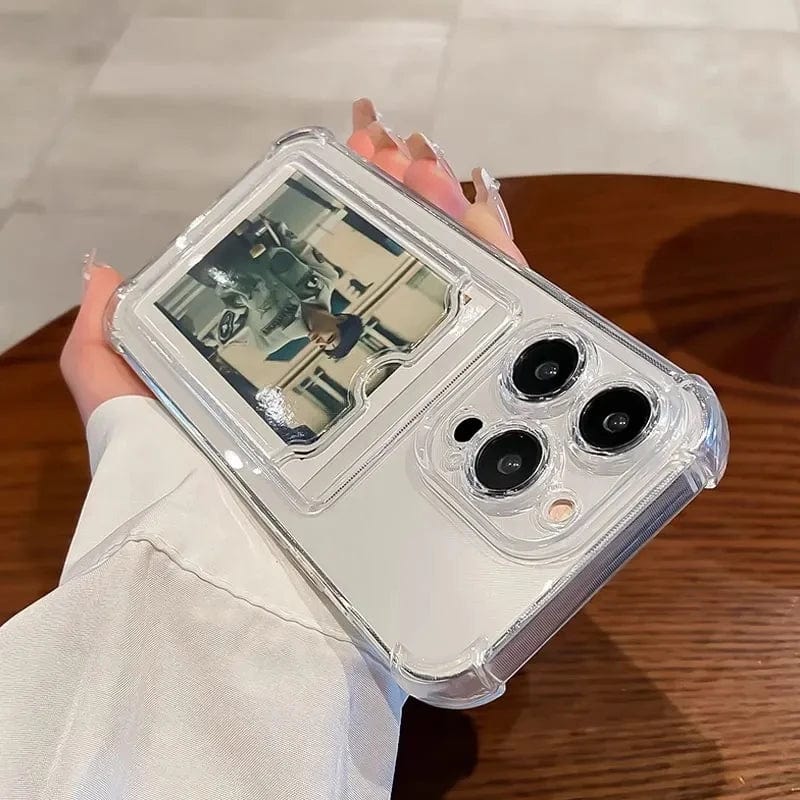 Transparent Card Slot iPhone Case Vogueen
