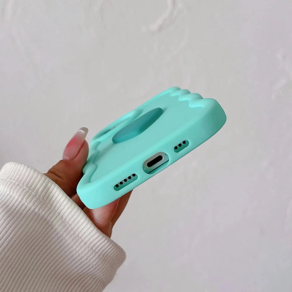 3D Love Heart Wave iPhone Case Vogueen