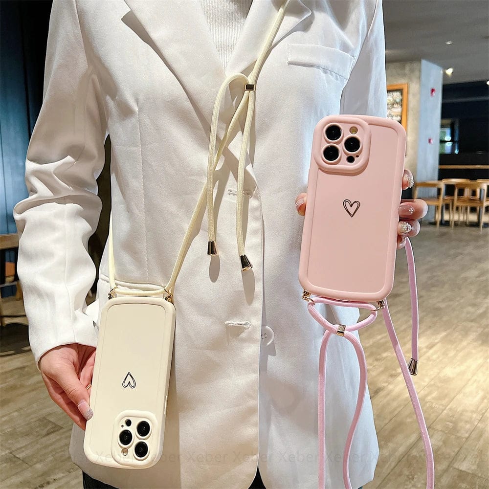 HeartLink Crossbody iPhone Case Vogueen
