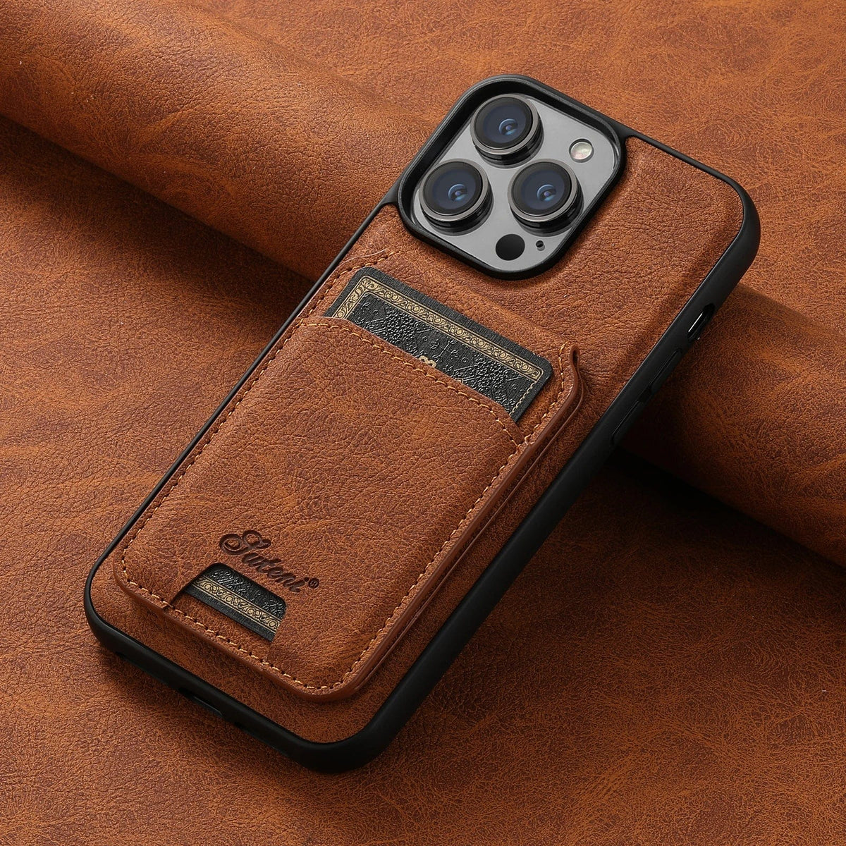 Leather Magnetic Wallet iPhone Case Vogueen