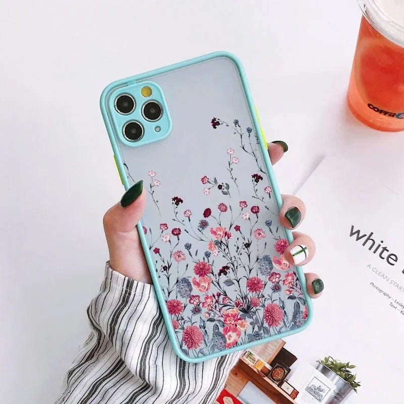 Fashion Cute Flower Full Body Protective iPhone Case
