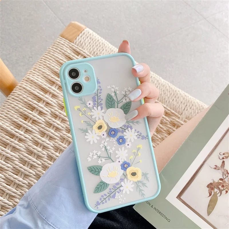 Fashion Cute Flower Full Body Protective iPhone Case