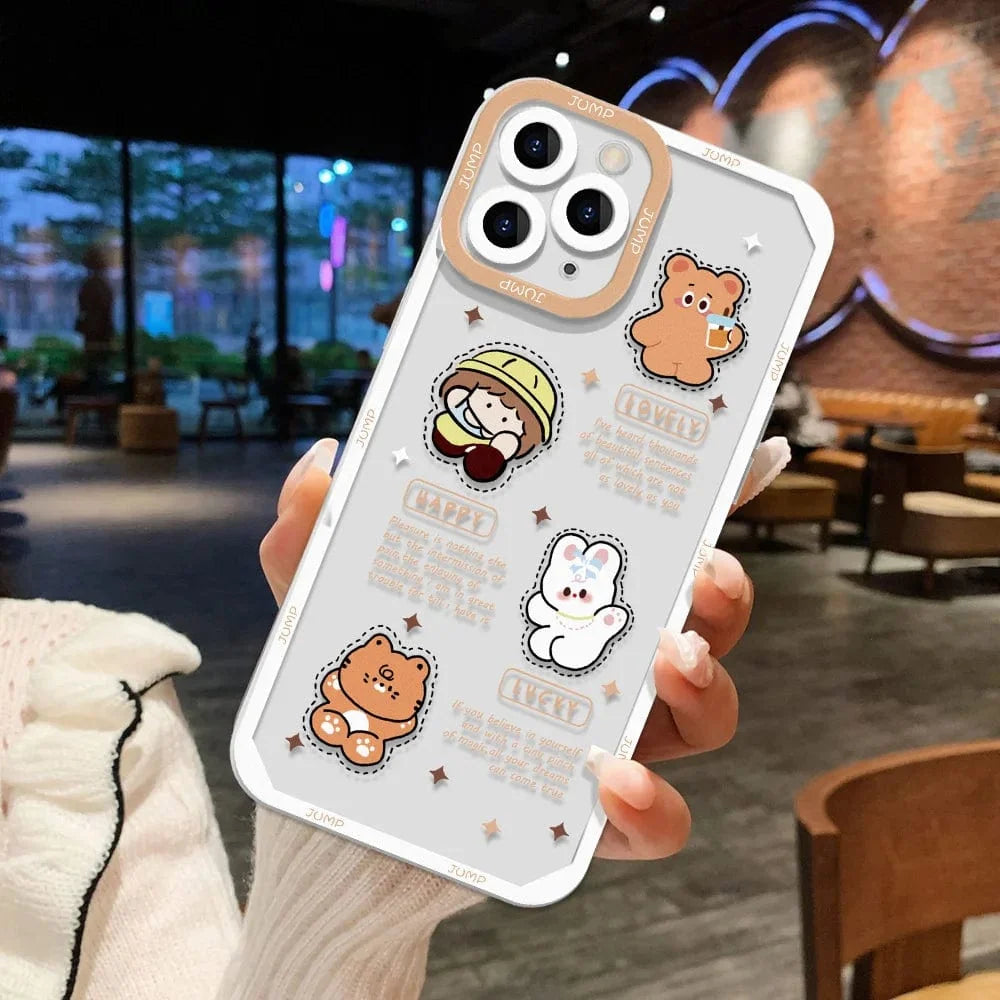 Cartoon Panda Full Body Protective iPhone Case Apple
