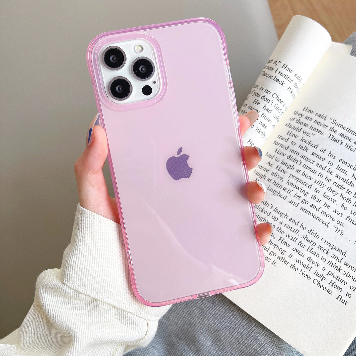 Clear Candy Color Full Body Protective iPhone Case