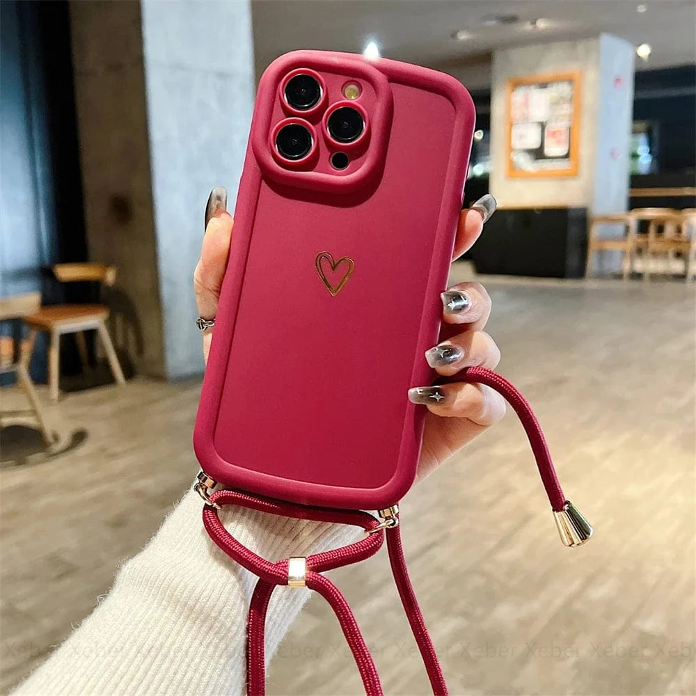 HeartLink Crossbody iPhone Case Vogueen