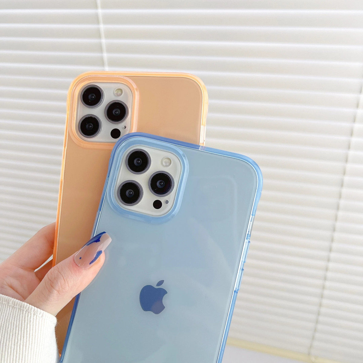 Clear Candy Color Full Body Protective iPhone Case