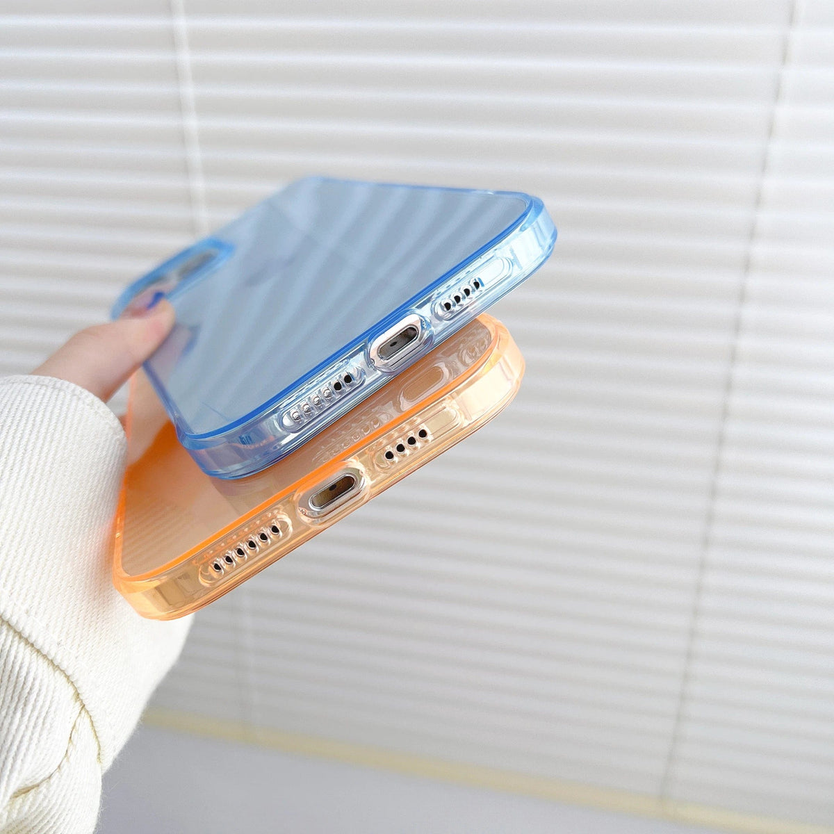 Clear Candy Color Full Body Protective iPhone Case