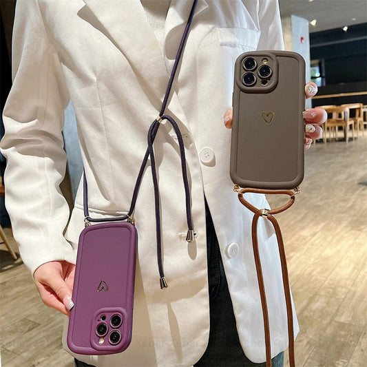 HeartLink Crossbody iPhone Case Vogueen