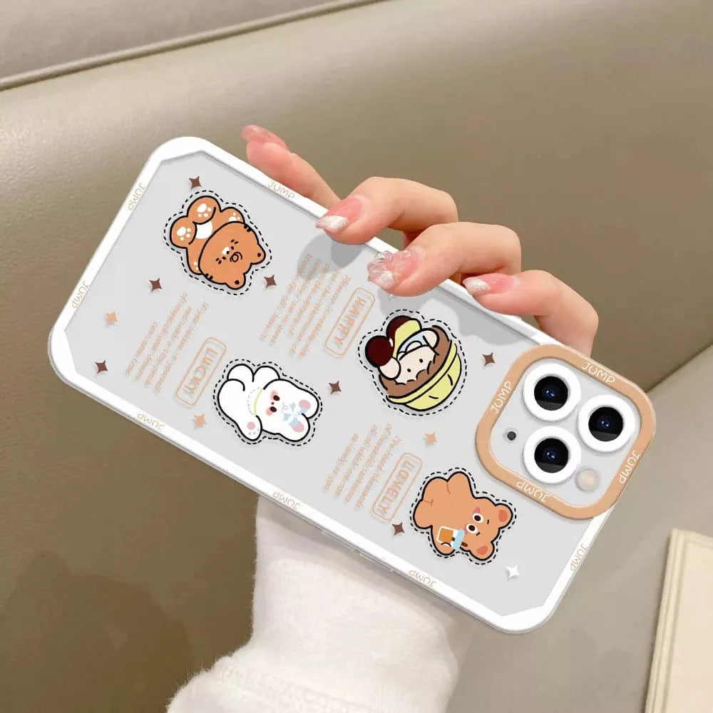 Cartoon Panda Full Body Protective iPhone Case Apple