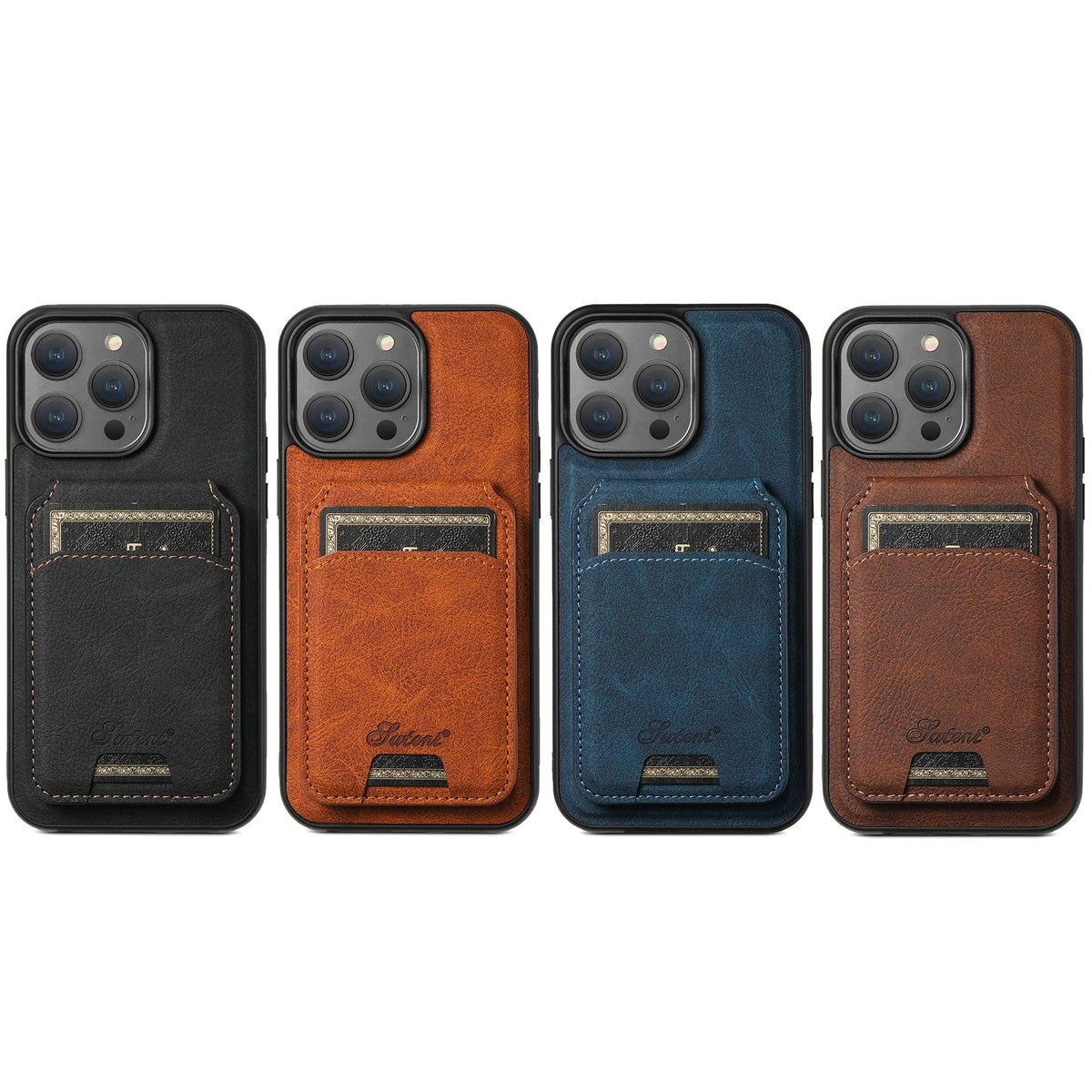 Leather Magnetic Wallet iPhone Case Vogueen