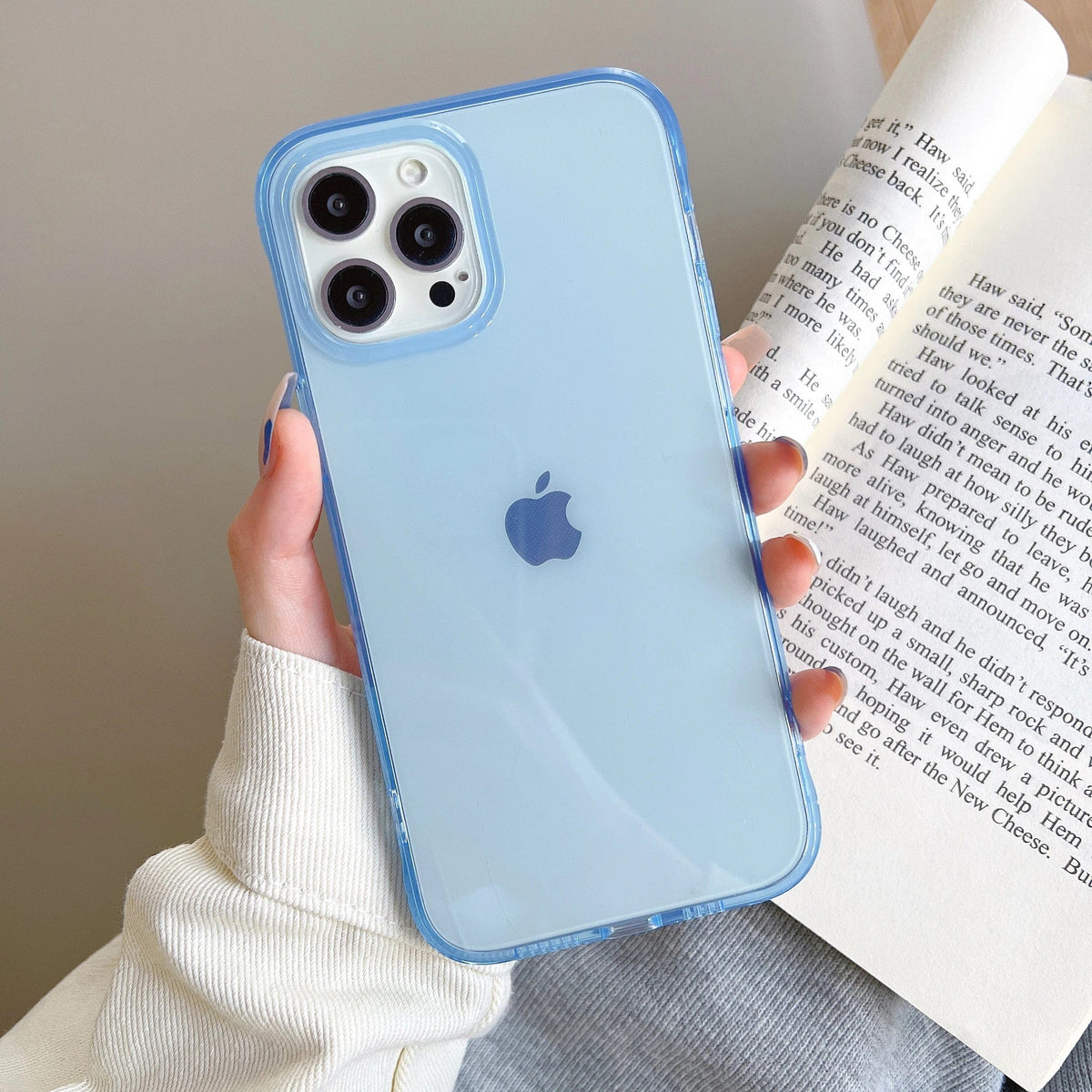 Clear Candy Color Full Body Protective iPhone Case