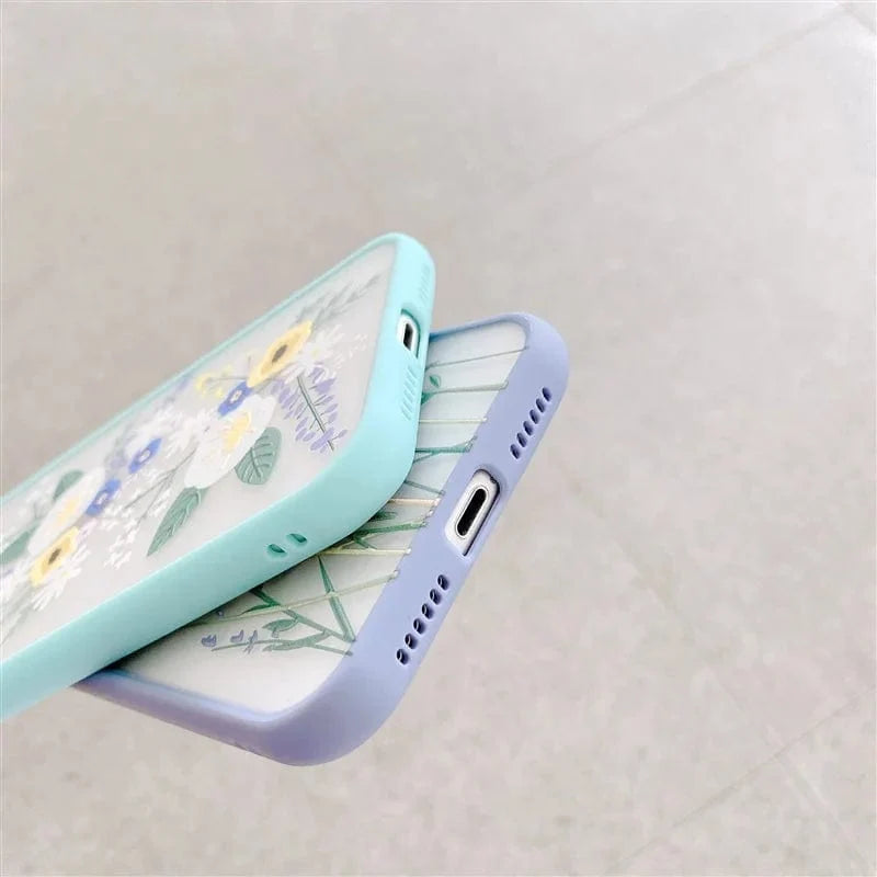 Fashion Cute Flower Full Body Protective iPhone Case