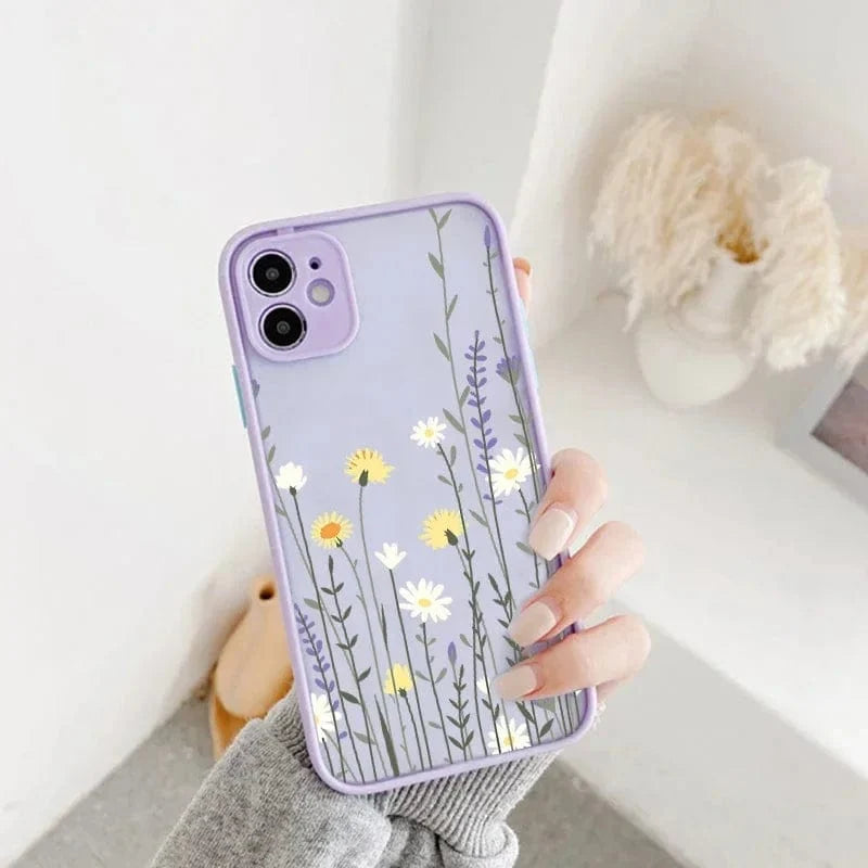 Fashion Cute Flower Full Body Protective iPhone Case