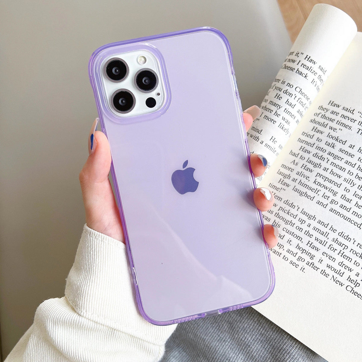 Clear Candy Color Full Body Protective iPhone Case