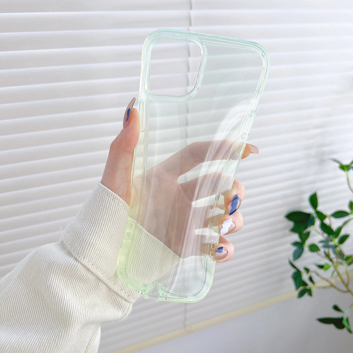 Clear Candy Color Full Body Protective iPhone Case