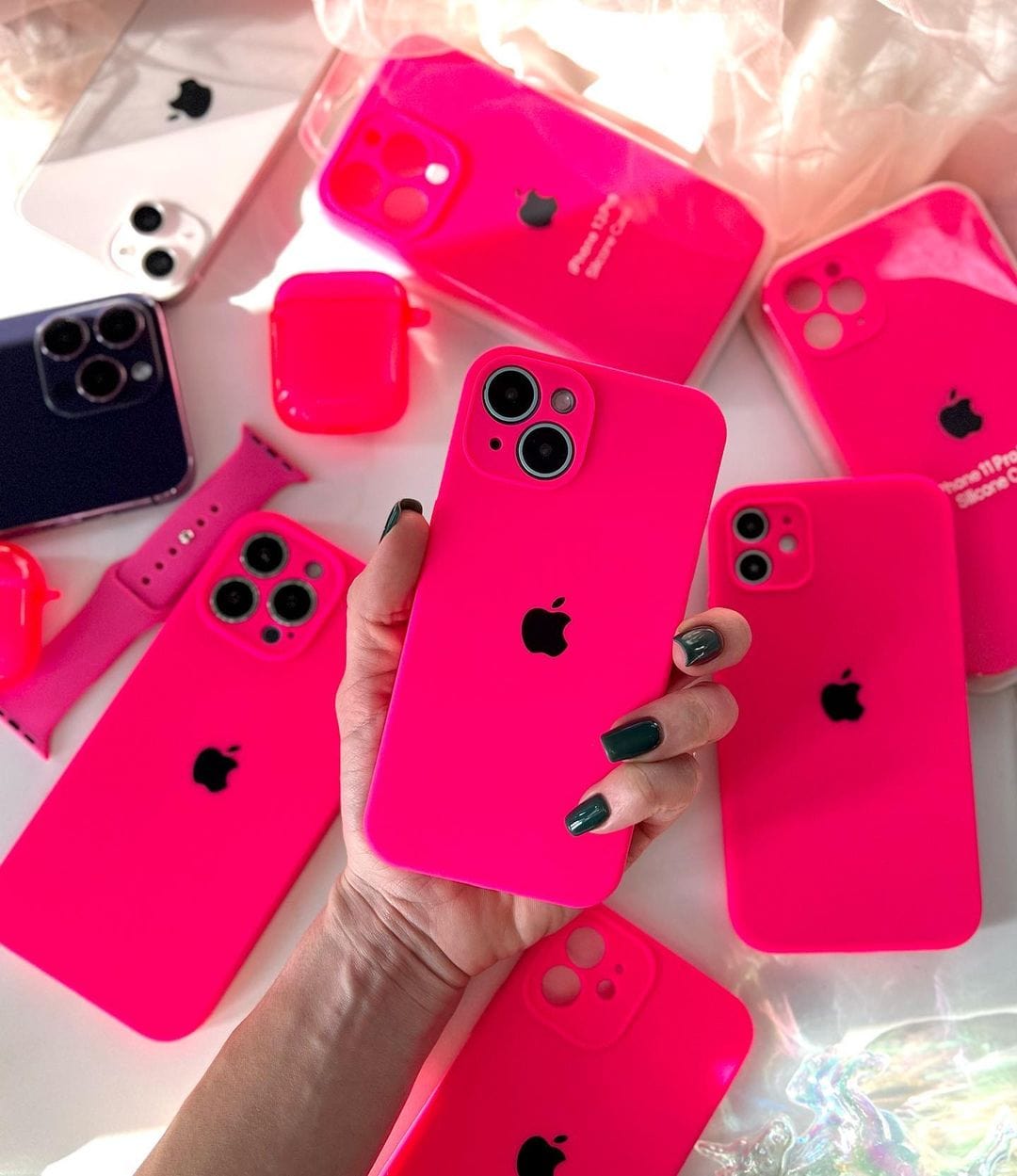 iPhone Camera Protection Firefry Rose Silicone Case