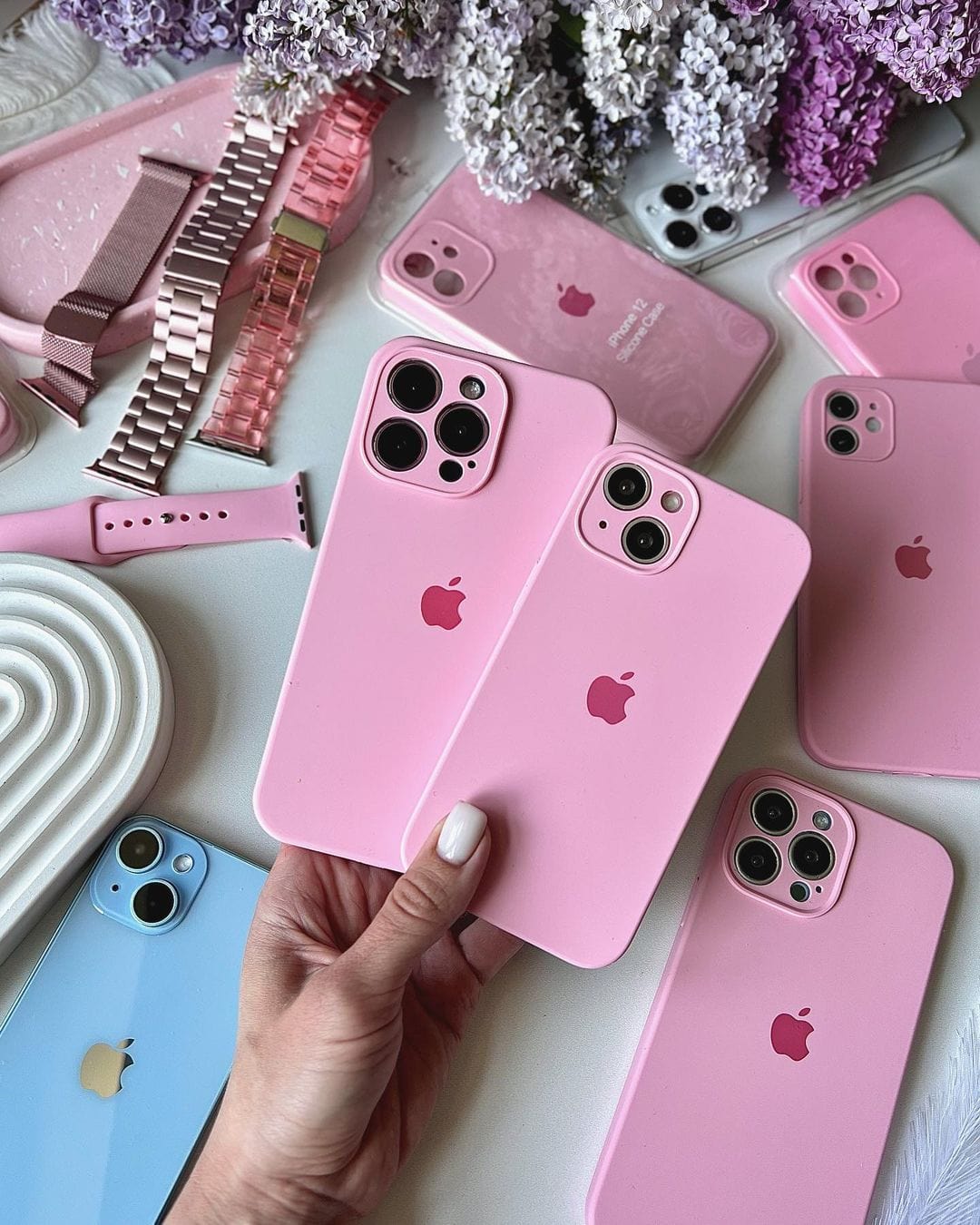 iPhone Candy Pink Silicone Camera Protection Case Apple