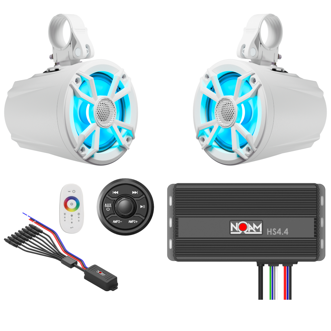 Marine Mounts Kit with 2.25-2.75 Inch Round Bar Clamps NUTV5 W