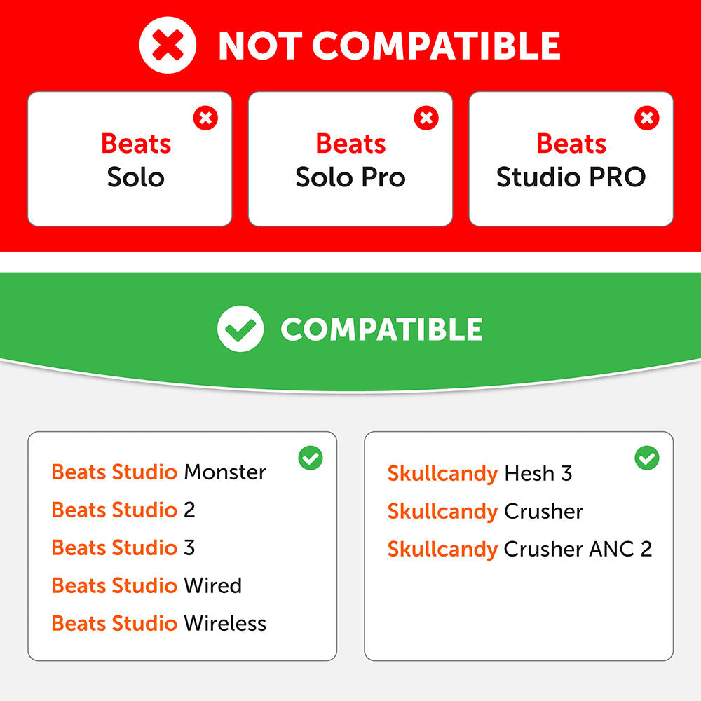 Beats Studio Sweat-Resistant Silicone Earpad Covers WC SweatZ Studio
