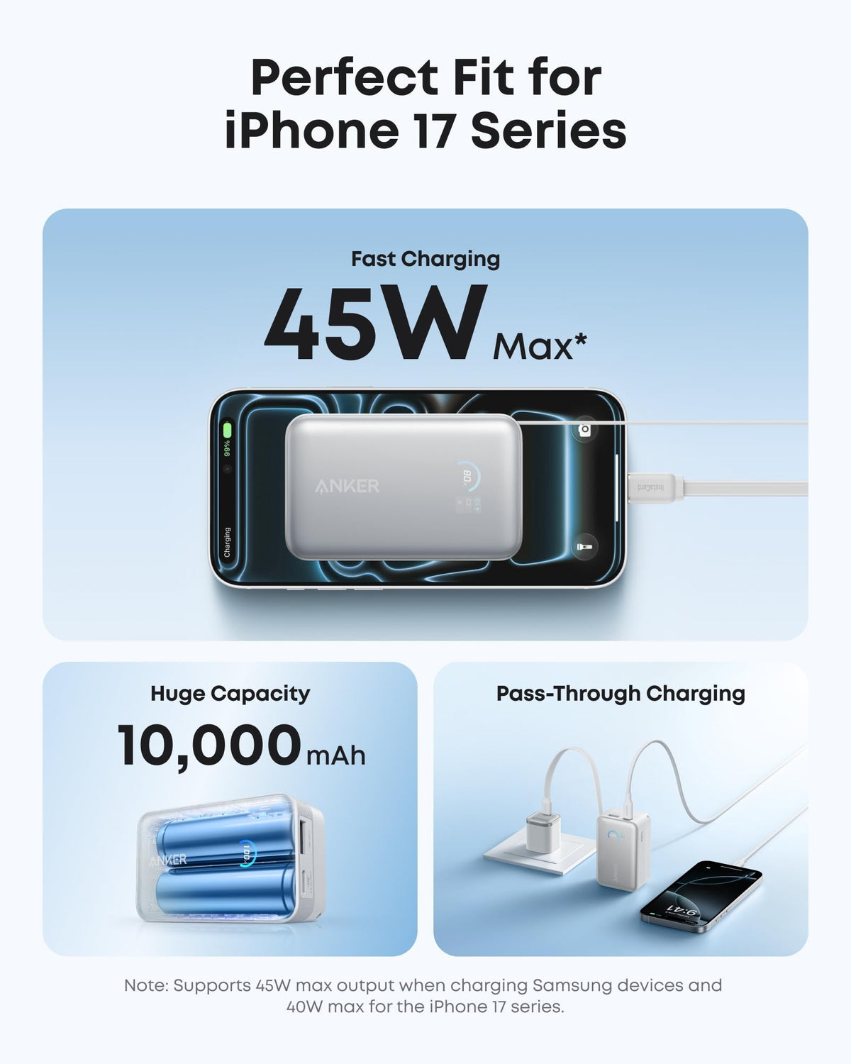 Anker Nano Power Bank 10K 45W Built-In Retractable USB-C Cable