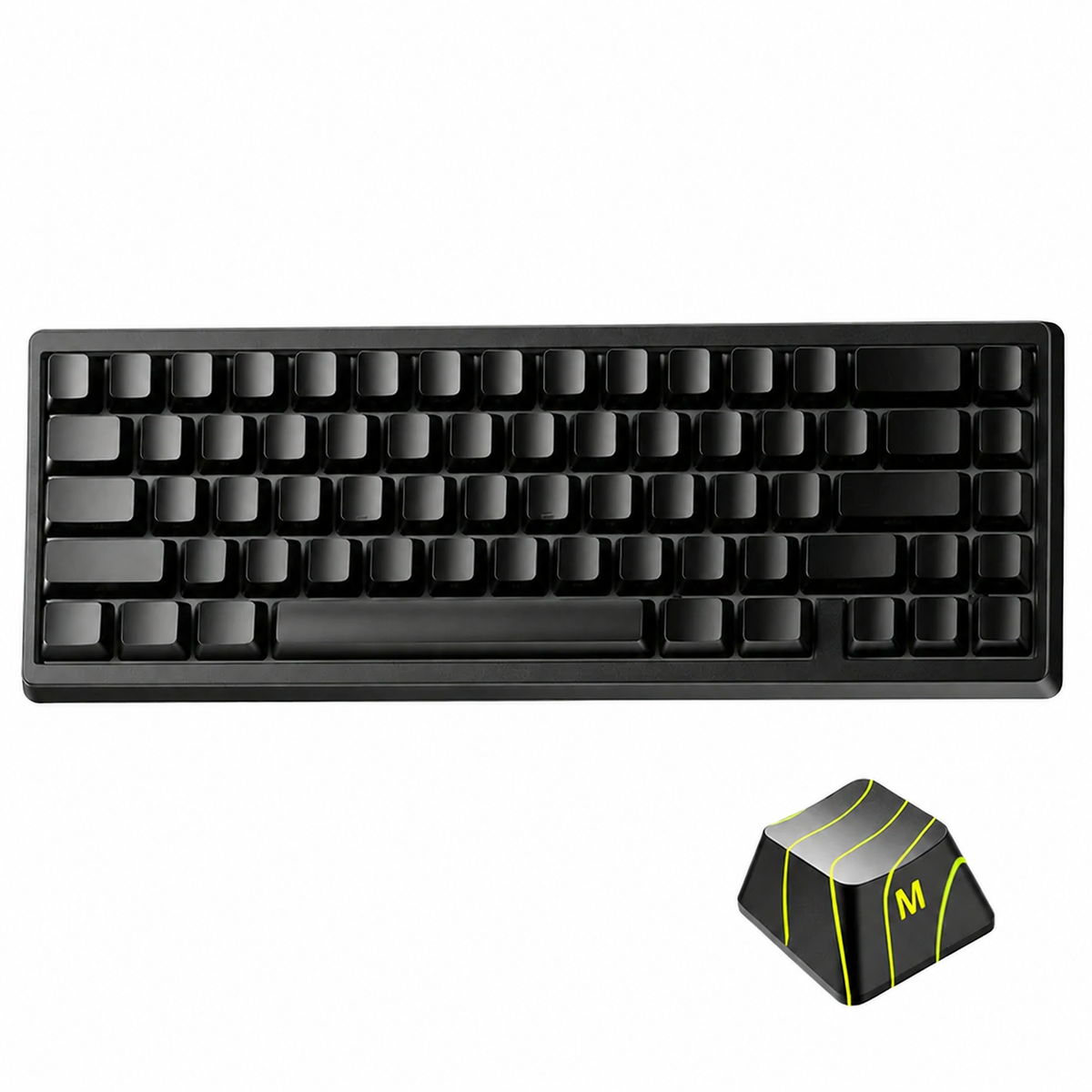 XVX JadeStone Stellar White Tri-Mode RGB Mechanical Keyboard 67 Keys