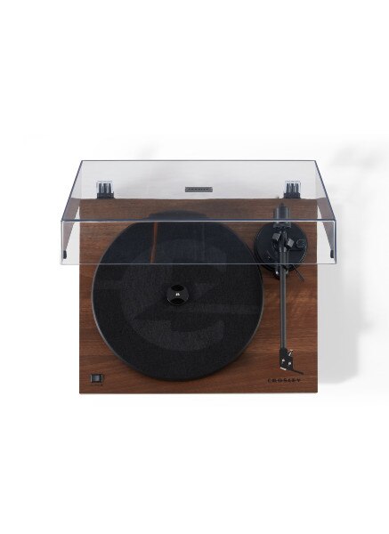 Crosley C6 2-Speed Bluetooth Turntable Record player - Walnut-NEW