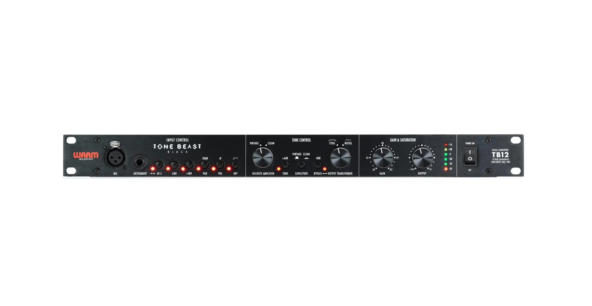 Warm Audio TB12 Tone Beast Microphone Preamp - Black -NEW